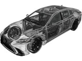 Lexus LS XF50 F Sport (2018) 3D Model
