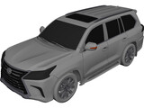 Lexus LX570 (2016) 3D Model preview