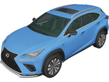 Lexus NX F-Sport (2017) 3D Model preview