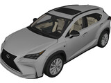 Lexus NX200t F-Sport (2015) 3D Model preview