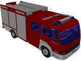 LF 16/12 Germany Firetruck 3D Model