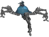 Light Spider Rover Robot 3D Model preview