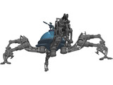 Light Spider Rover Robot 3D Model
