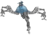 Light Spider Rover Robot 3D Model
