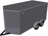 Light Trailer 3D Model preview
