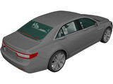 Lincoln Continental (2017) 3D Model preview