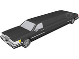 Lincoln Limousine 3D Model preview