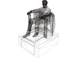 Lincoln Memorial Statue 3D Model