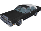 Lincoln Town Car (1986) 3D Model preview