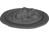 Lion Head 3D Model preview
