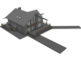Living House 3D Model preview