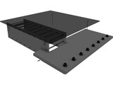 Living Room Table 3D Model preview