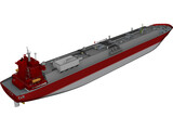 LNG Tanker 3D Model preview