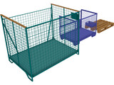 Loads [Lattice Boxes and Europallet] 3D Model preview