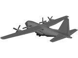 Lockheed C130 Cargo Plane (1950) 3D Model