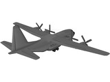 Lockheed C130 Cargo Plane (1950) 3D Model