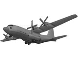 Lockheed C130 Cargo Plane (1950) 3D Model