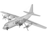 Lockheed C130 Cargo Plane (1950) 3D Model