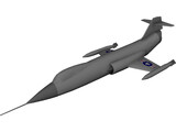 Lockheed F-104 Starfighter 3D Model preview
