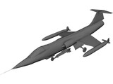 Lockheed F-104 Starfighter 3D Model preview