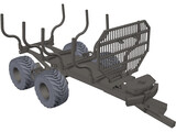Logging Trailer 3D Model