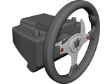 Logitech G25 Steering Wheel 3D Model preview