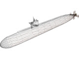 Los Angeles Class Attack Sub 3D Model
