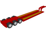Lowboy Trailer 3D Model