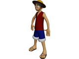 Luffy 3D Model preview
