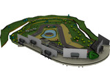 Luigi Circuit Racing Track 3D Model preview