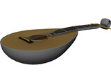 Lute 3D Model preview