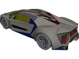 Lykan Hypersport 3D Model preview