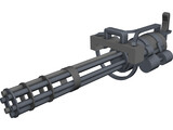 M-134 A2 Vulcan 6mm Mini Gun [Predator] 3D Model preview