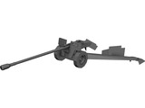 M-46 Anti-Tank Gun 3D Model preview