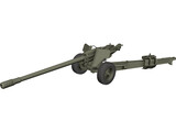 M-46 Field Cannon 3D Model preview