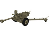 M101A1 Howitzer 3D Model preview