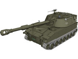M109A2 Swiss 3D Model preview
