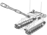 M109A6 Paladin Self-Propelled Howitzer 3D Model