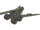 M115 Howitzer 3D Model preview