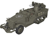 M16 Half Track 3D Model preview