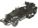 M16 Half Track 3D Model