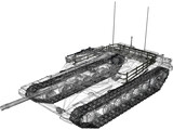 M1A2 Abrams Battle Tank 3D Model