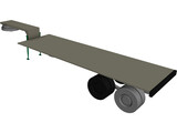 M269A1 Semitrailer Lowbed: Wrecker 3D Model preview