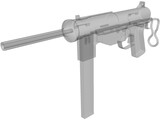 M3 Greese Gun 3D Model