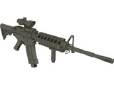 M4 Barret 3D Model
