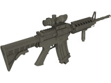 M4 Barret 3D Model