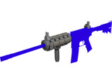 M4 Rail System 3D Model preview