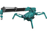 Maeda MC 285 Mini Crawler Crane 3D Model preview