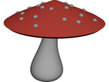 Magic Mushroom 3D Model preview