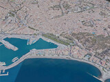 Malaga City, Spain (2023) 3D Model preview